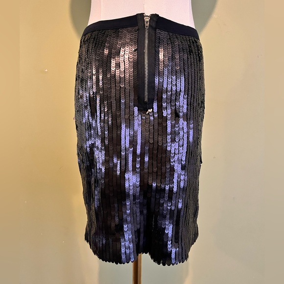 Boston Proper Black Sequin Pencil Skirt - Picture 4 of 4